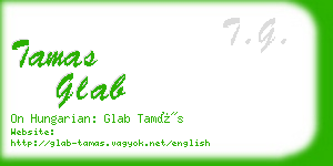 tamas glab business card